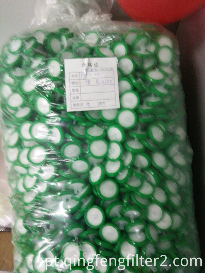 Filtro hidrófobo da seringa de PTFE fornecedor de 0.22um 13mm o consumível para o laboratório
